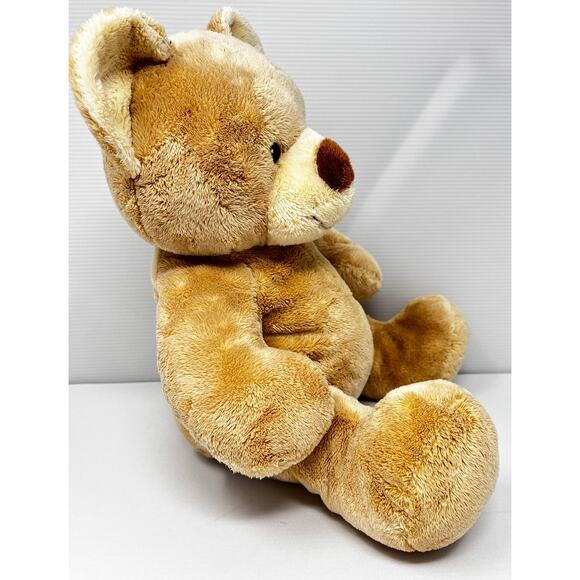 Light Brown Build A Bear Bear size Pre-Owned in good condition has a few stains - Picture 2 of 8
